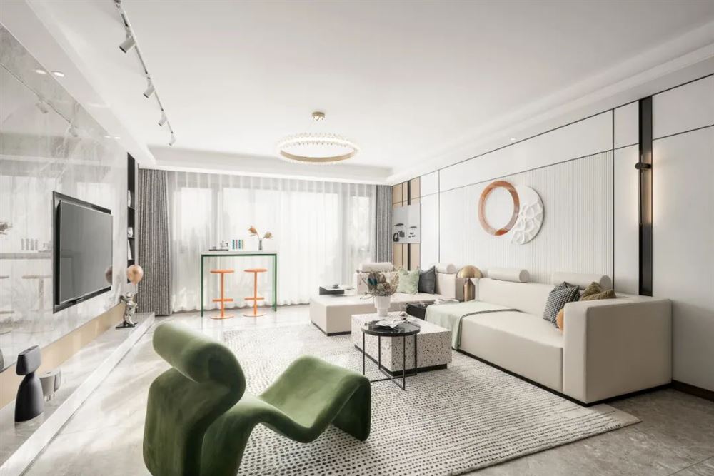 佛山市建發(fā)·融創(chuàng)·雅居樂丨和璽現(xiàn)代簡約風格三居室裝修案例