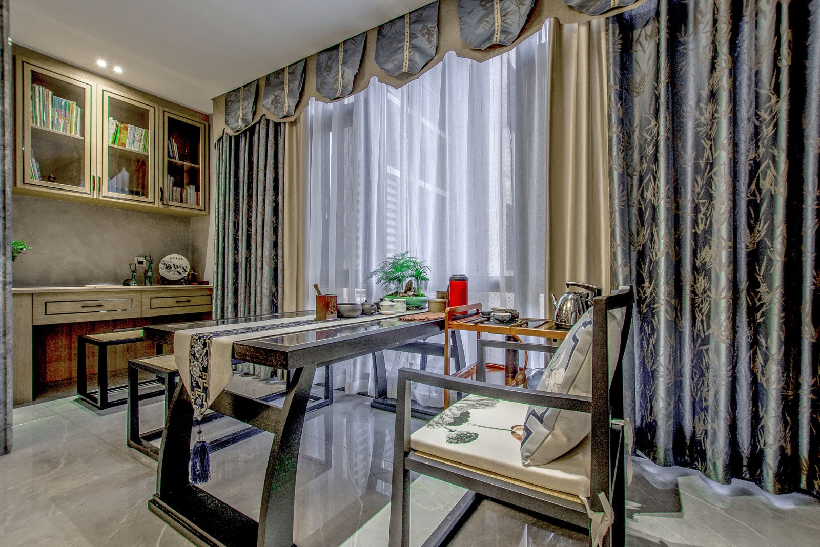 裝修案例輕奢簡(jiǎn)歐風(fēng)格室內(nèi)裝修效果圖-茶室 裝修案例輕奢簡(jiǎn)歐風(fēng)格室內(nèi)裝修效果圖-茶室