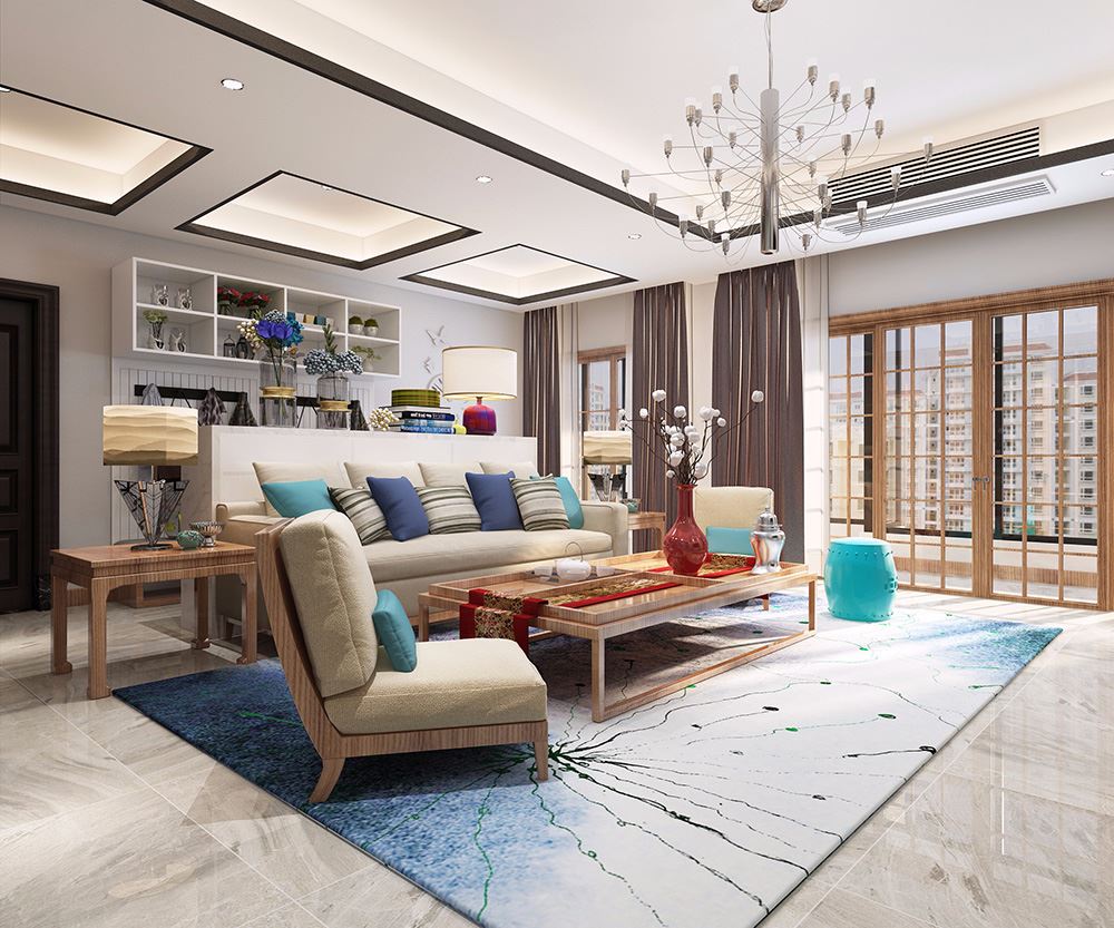 佛山市招商依云國(guó)際輕奢風(fēng)格別墅裝修案例