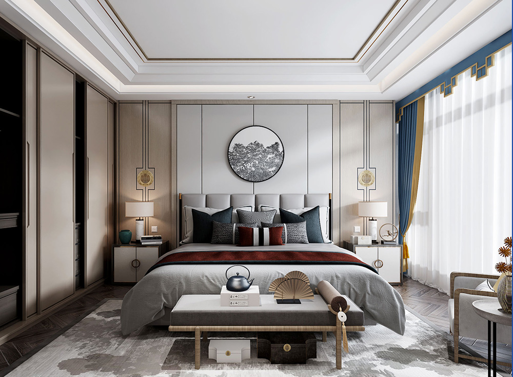 現(xiàn)代簡約風(fēng)格室內(nèi)裝修設(shè)計效果圖-主臥 現(xiàn)代簡約風(fēng)格室內(nèi)裝修設(shè)計效果圖-主臥