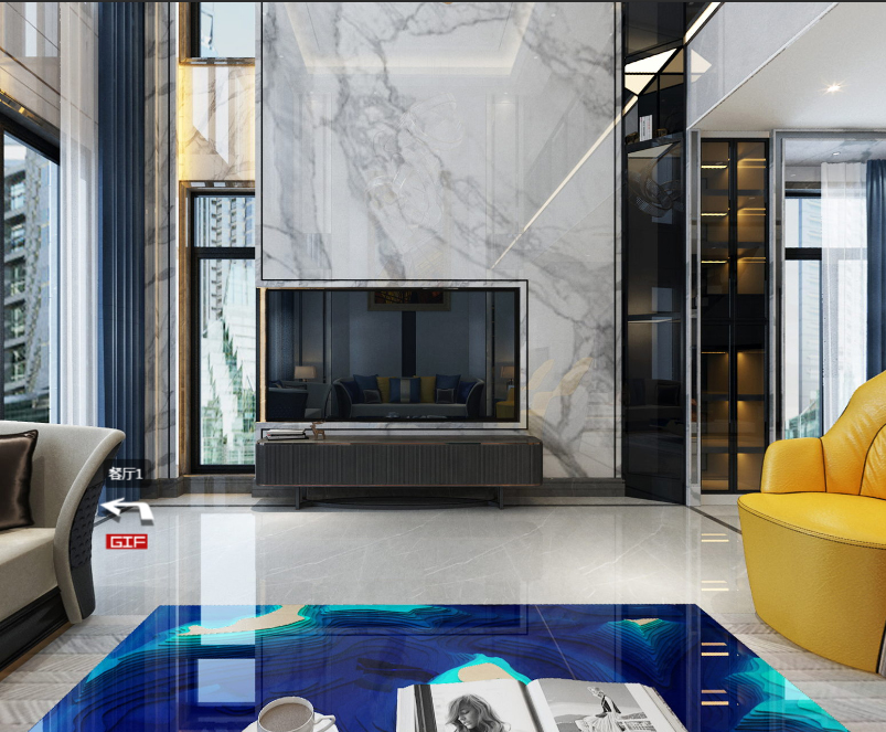 現(xiàn)代前衛(wèi)風格室內(nèi)裝修效果圖-芙蓉金城三居110平米-客廳 現(xiàn)代前衛(wèi)風格室內(nèi)裝修效果圖-芙蓉金城三居110平米-客廳