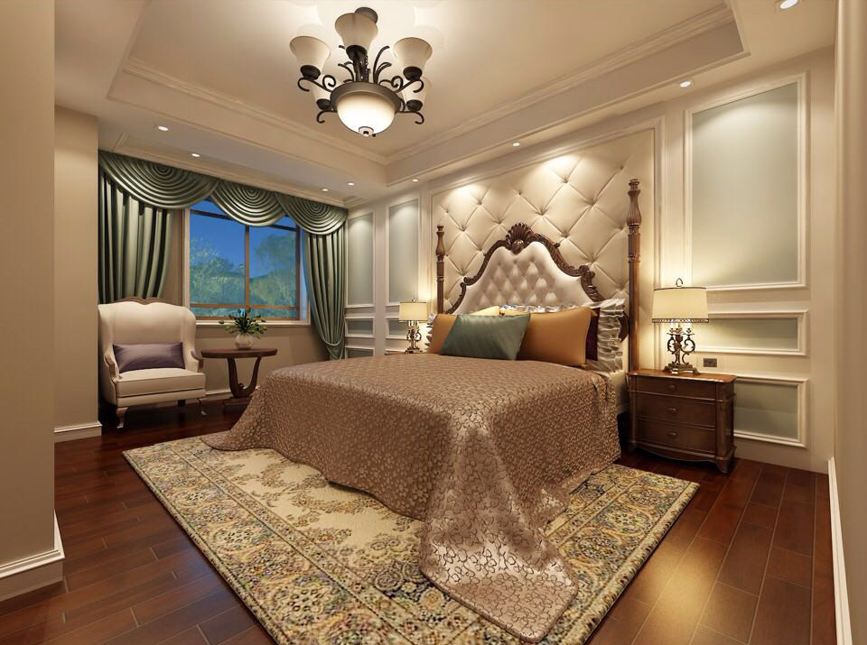 裝修公司美式風(fēng)格別墅裝修效果圖-客臥 裝修公司美式風(fēng)格別墅裝修效果圖-客臥