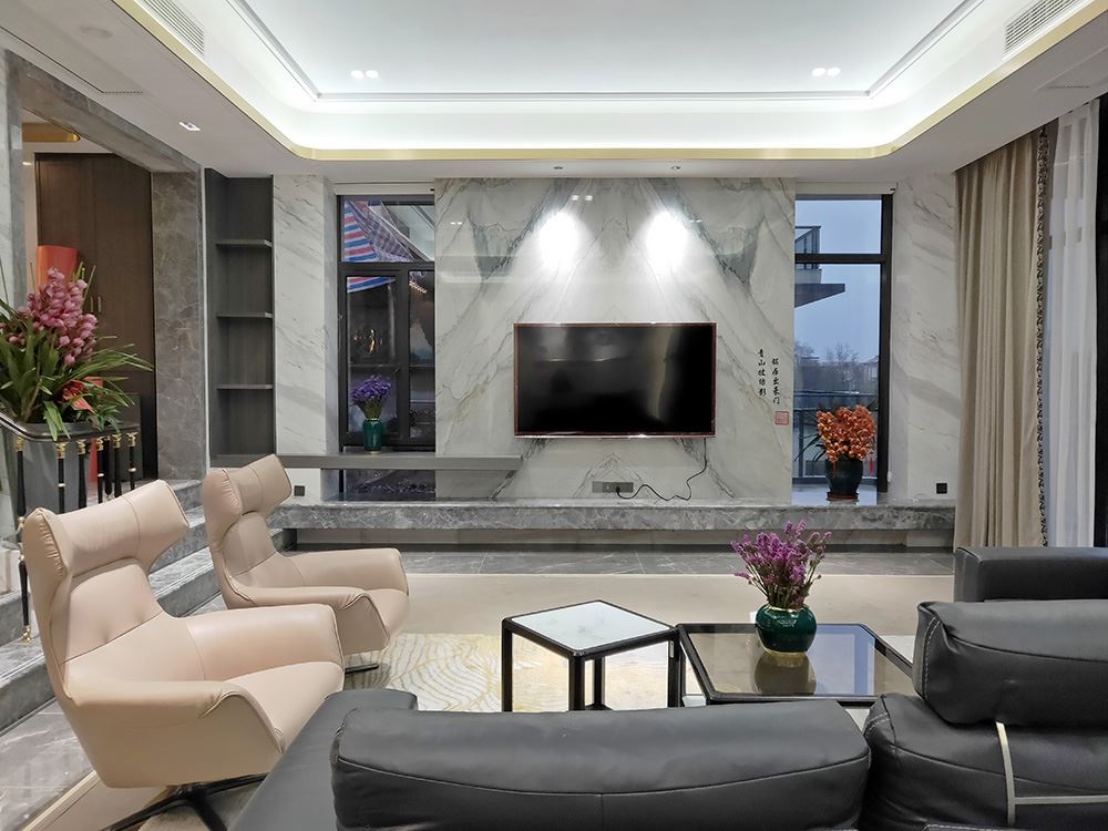 湖州市融創(chuàng)金成·湖山賦輕奢風(fēng)格別墅裝修案例