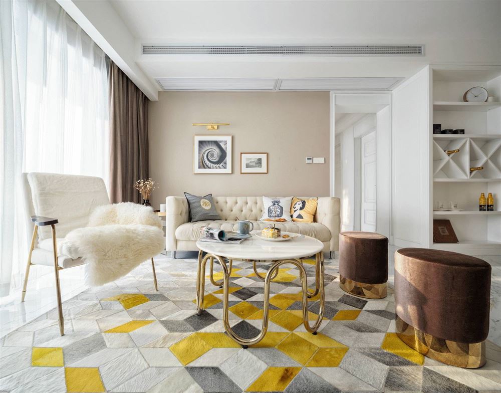 湛江市祥和小區(qū)美式風(fēng)格三居室裝修案例