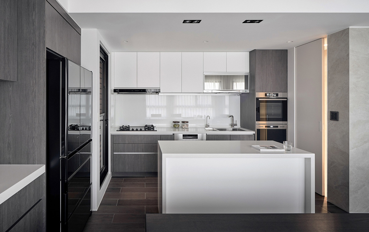 現(xiàn)代簡約風(fēng)格家裝設(shè)計室內(nèi)裝修效果圖-廚房 現(xiàn)代簡約風(fēng)格家裝設(shè)計室內(nèi)裝修效果圖-廚房