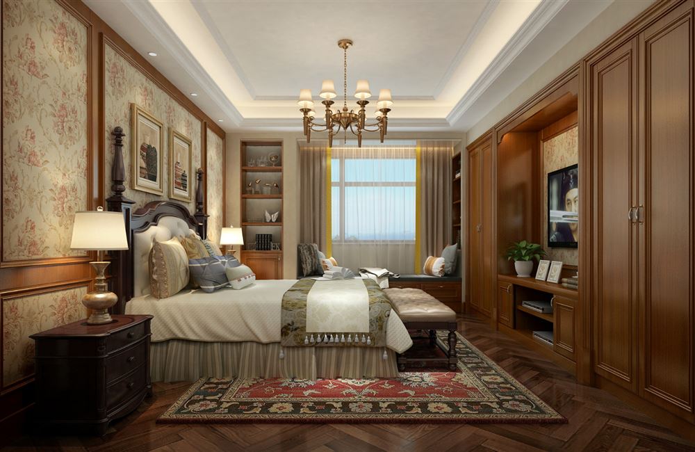 惠州市富升公館歐式風(fēng)格三居室裝修案例