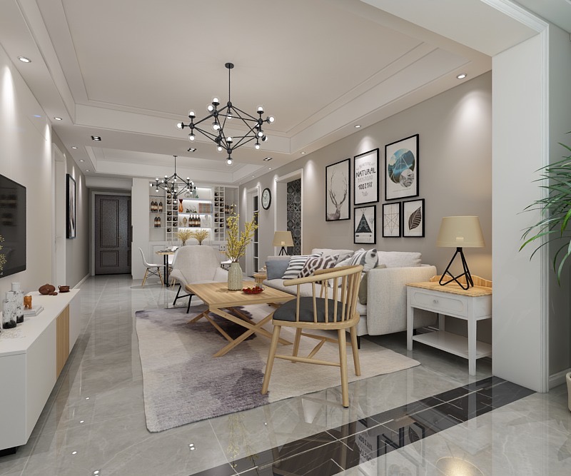 裝修公司北歐風(fēng)格室內(nèi)裝修效果圖-客廳 裝修公司北歐風(fēng)格室內(nèi)裝修效果圖-客廳