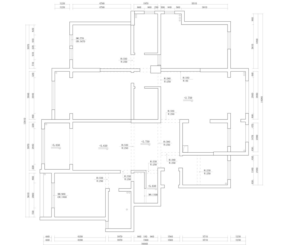 新中式別墅大宅裝修設(shè)計(jì)-首層平面圖 新中式別墅大宅裝修設(shè)計(jì)-首層平面圖