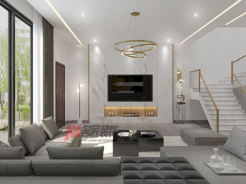 自貢市半島別院現(xiàn)代簡(jiǎn)約風(fēng)格別墅裝修案例