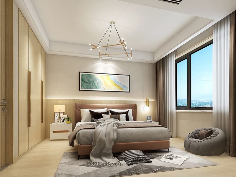 常州市京城豪苑商住樓現(xiàn)代簡約風(fēng)格三居室裝修案例