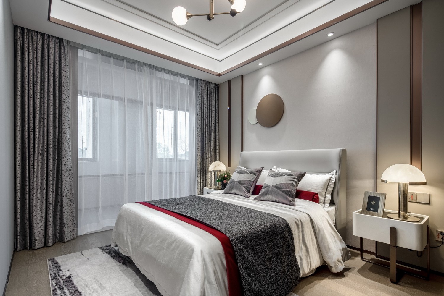 現(xiàn)代新中式風(fēng)格室內(nèi)設(shè)計(jì)家裝案例-老人房 現(xiàn)代新中式風(fēng)格室內(nèi)設(shè)計(jì)家裝案例-老人房