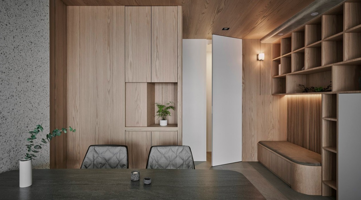 現(xiàn)代簡約風格室內(nèi)家裝案例效果圖-玄關(guān) 現(xiàn)代簡約風格室內(nèi)家裝案例效果圖-玄關(guān)