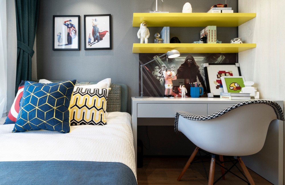 現(xiàn)代簡約風(fēng)格室內(nèi)設(shè)計(jì)家裝案例-兒童房書桌 現(xiàn)代簡約風(fēng)格室內(nèi)設(shè)計(jì)家裝案例-兒童房書桌