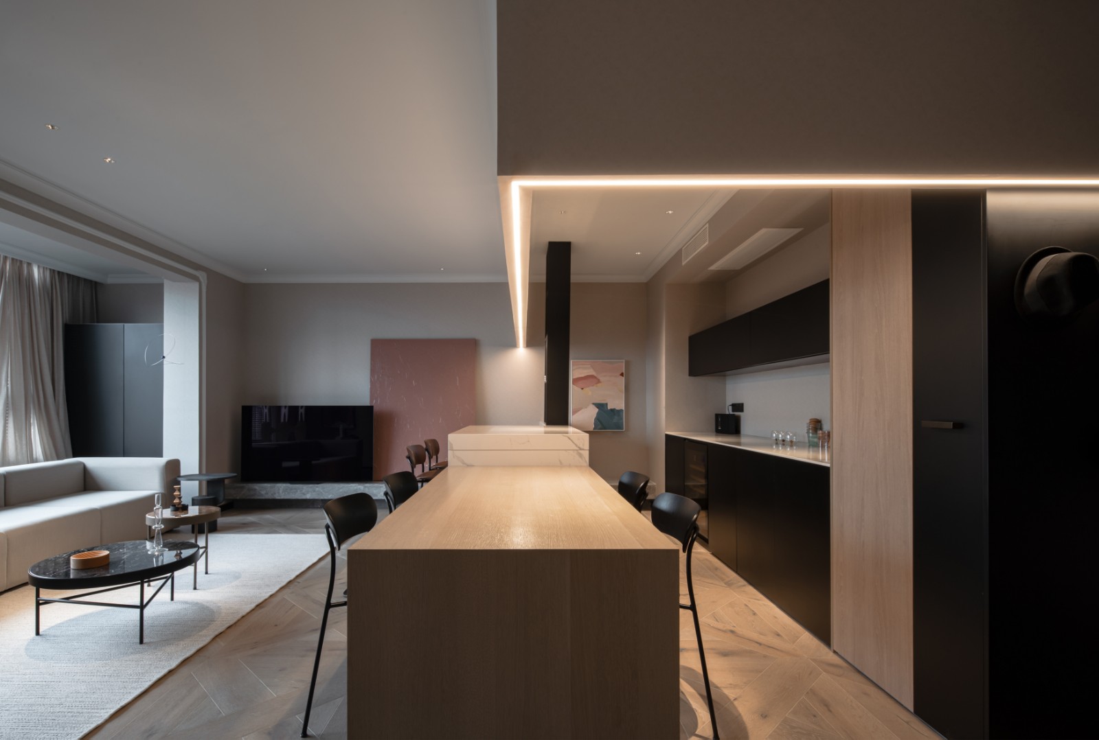 現(xiàn)代風格家裝設計室內(nèi)裝修效果圖-餐廳