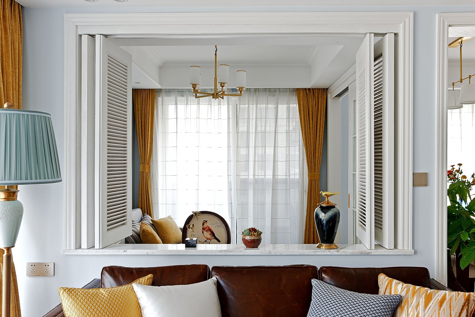 裝修案例簡約美式風(fēng)格室內(nèi)裝修效果圖-客廳 裝修案例簡約美式風(fēng)格室內(nèi)裝修效果圖-客廳