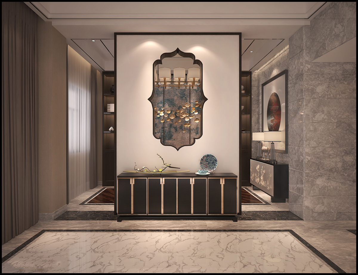 嘉興市鴻翔海棠灣現(xiàn)代風格三居室裝修案例