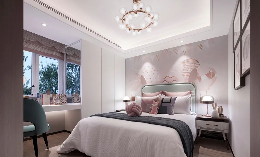 新中式風格別墅室內設計家裝案例-兒童房 新中式風格別墅室內設計家裝案例-兒童房