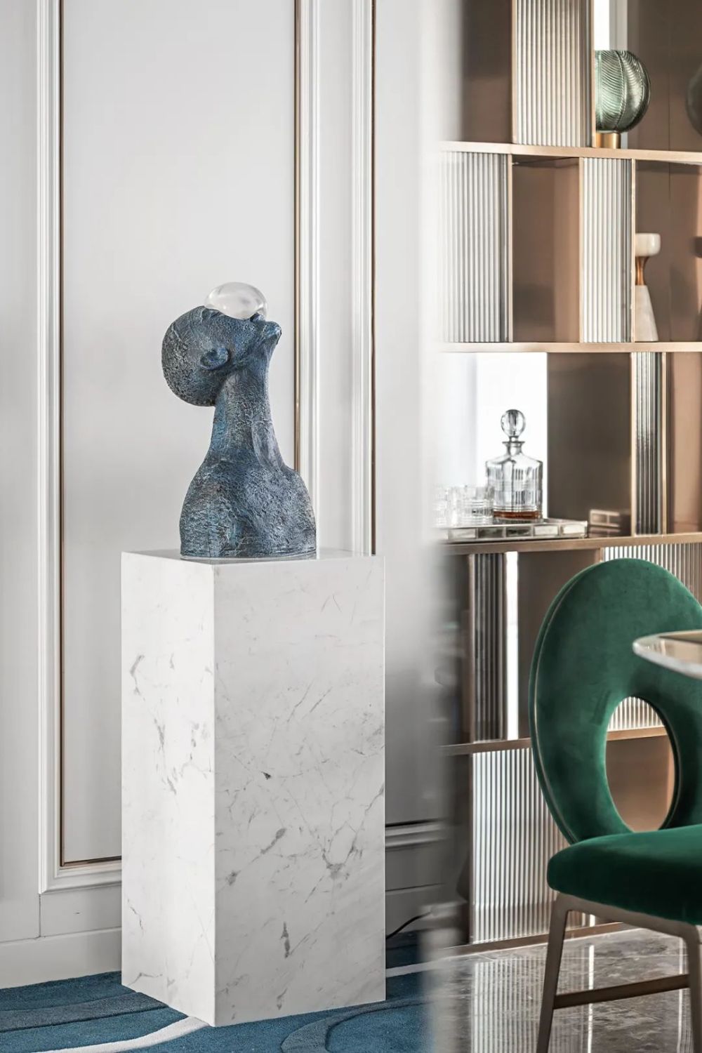 輕奢北歐風(fēng)格室內(nèi)家裝案例效果圖-玄關(guān) 輕奢北歐風(fēng)格室內(nèi)家裝案例效果圖-玄關(guān)