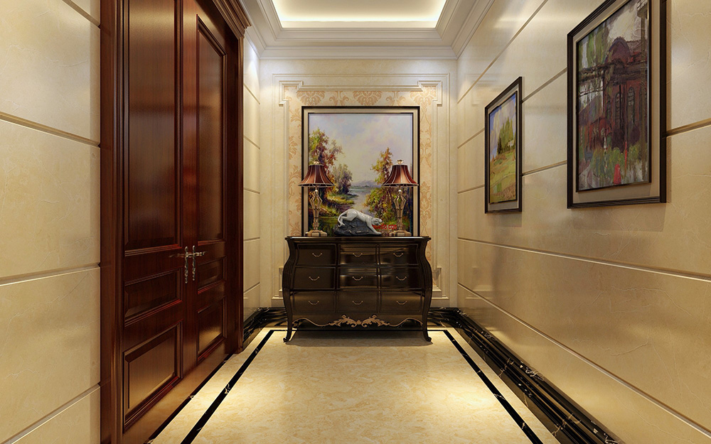 歐式風(fēng)格別墅裝修設(shè)計(jì)效果圖-龍光天瀛別墅430平米-別墅走廊裝修設(shè)計(jì) 歐式風(fēng)格別墅裝修設(shè)計(jì)效果圖-龍光天瀛別墅430平米-別墅走廊裝修設(shè)計(jì)