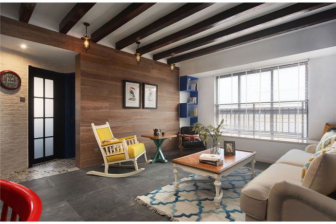 廣州市利海托斯卡納美式風(fēng)格三居室裝修案例