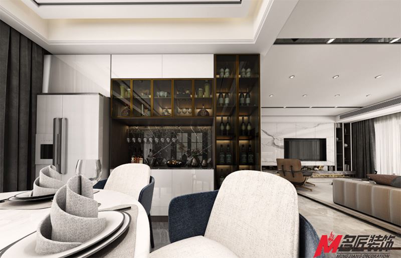 茂名市富麗天譽(yù)輕奢風(fēng)格平層裝修案例