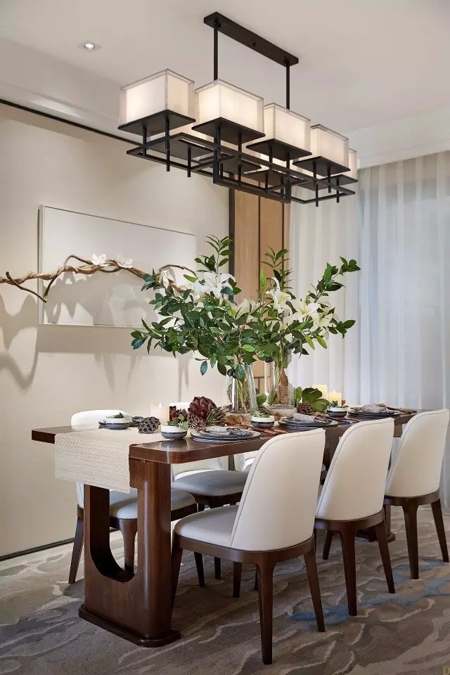 現(xiàn)代中式風(fēng)格室內(nèi)設(shè)計(jì)家裝案例-餐廳 現(xiàn)代中式風(fēng)格室內(nèi)設(shè)計(jì)家裝案例-餐廳