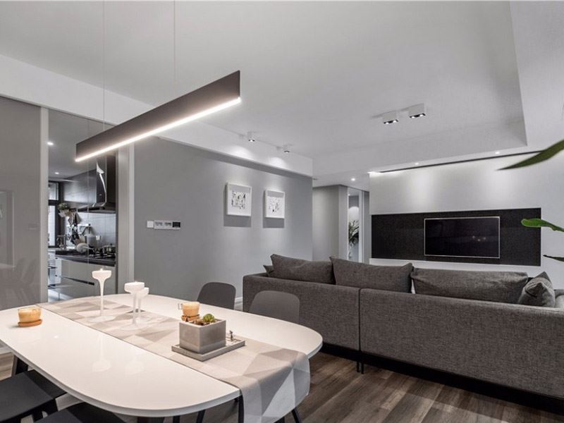 泰州市長江玫瑰園別墅小區(qū)北歐風(fēng)格三居室裝修案例