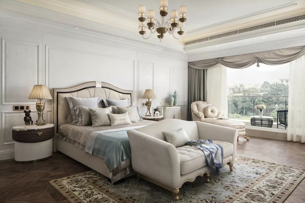 佛山裝修公司法式風(fēng)格別墅裝修效果圖-主臥 佛山裝修公司法式風(fēng)格別墅裝修效果圖-主臥