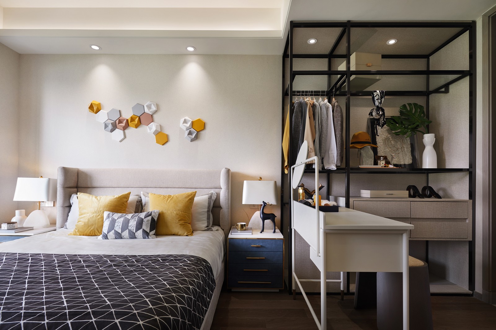 現(xiàn)代北歐風(fēng)格室內(nèi)家裝案例效果圖-臥室 現(xiàn)代北歐風(fēng)格室內(nèi)家裝案例效果圖-臥室