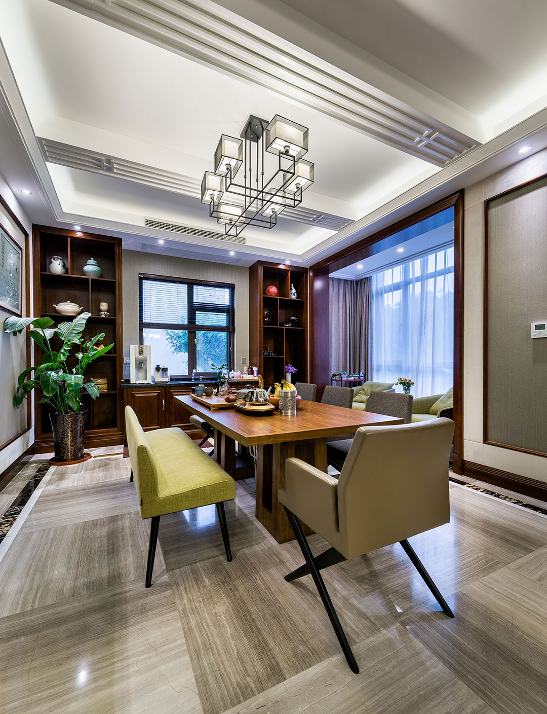 新中式風(fēng)格室內(nèi)設(shè)計(jì)家裝案例-餐廳 新中式風(fēng)格室內(nèi)設(shè)計(jì)家裝案例-餐廳