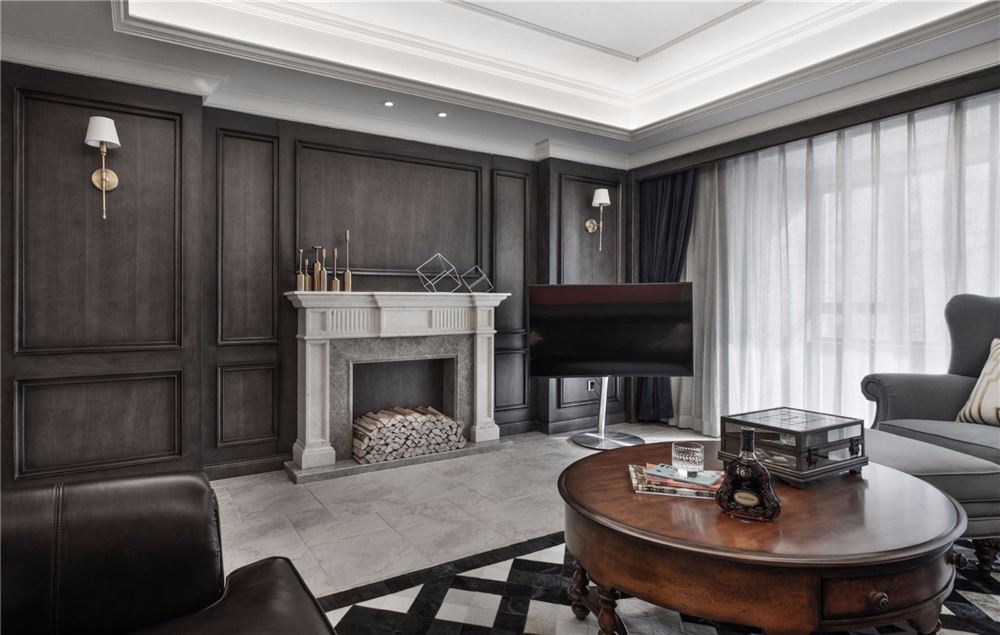 湛江市啟達(dá)世家美式風(fēng)格三居室裝修案例