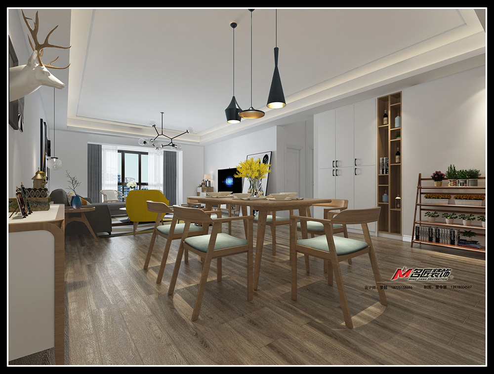 保利壹號(hào)公館大平層180平米北歐風(fēng)格裝修案例-餐廳 保利壹號(hào)公館大平層180平米北歐風(fēng)格裝修案例-餐廳