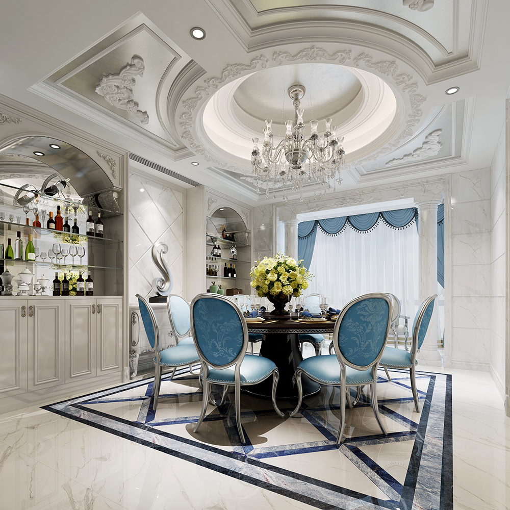 梅州碧桂園別墅350平米歐式風(fēng)格裝修案例-餐廳 梅州碧桂園別墅350平米歐式風(fēng)格裝修案例-餐廳