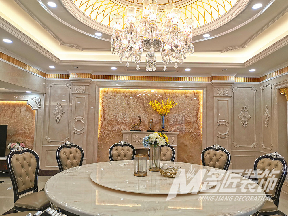 歐式別墅裝修設計-大理石餐桌 歐式別墅裝修設計-大理石餐桌