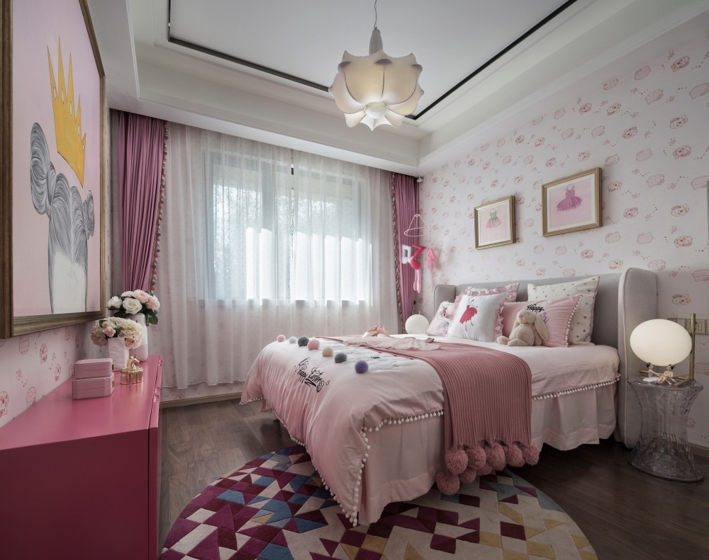 現(xiàn)代輕奢風(fēng)格室內(nèi)設(shè)計家裝案例-兒童房 現(xiàn)代輕奢風(fēng)格室內(nèi)設(shè)計家裝案例-兒童房