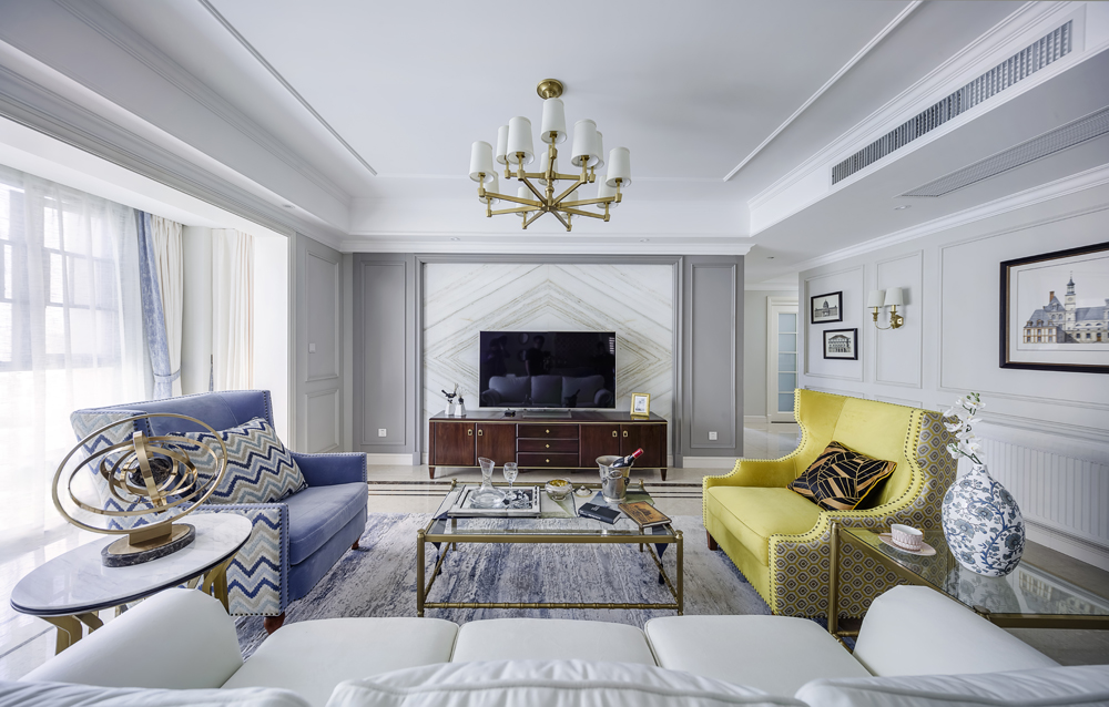 歐式輕奢風(fēng)格家裝設(shè)計室內(nèi)裝修效果圖-客廳 歐式輕奢風(fēng)格家裝設(shè)計室內(nèi)裝修效果圖-客廳