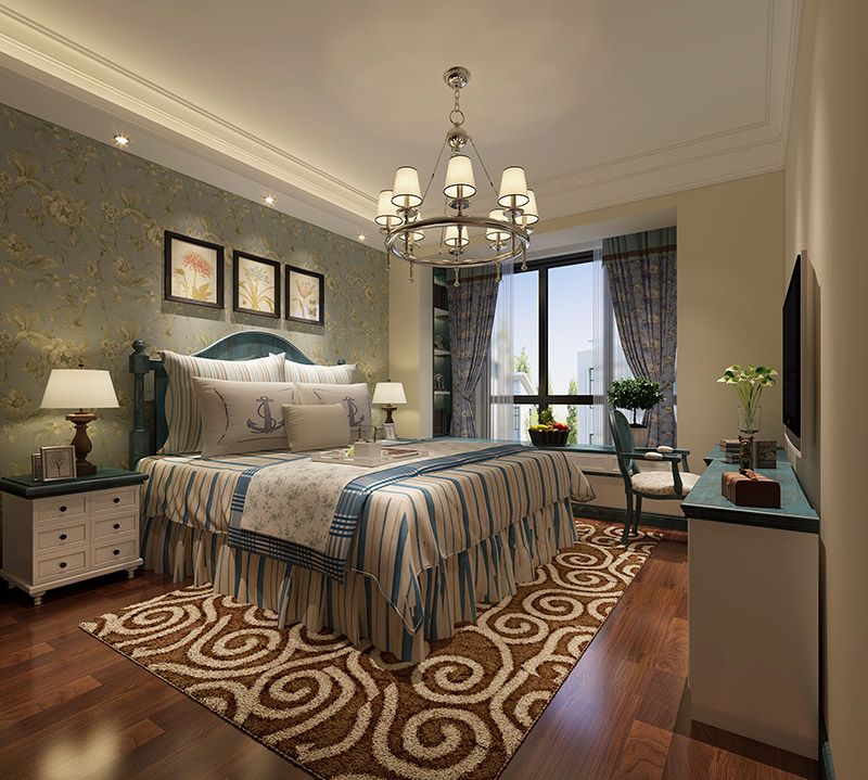 東方港城二期三居128平米北歐風(fēng)格裝修案例-臥室 東方港城二期三居128平米北歐風(fēng)格裝修案例-臥室