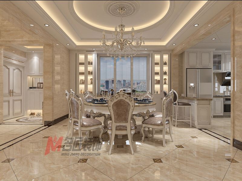 自貢市萬達廣場都會華宅歐式風(fēng)格別墅裝修案例