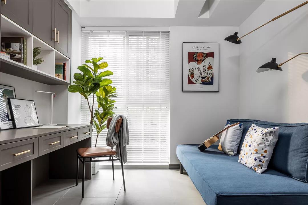 極簡風格家裝設(shè)計室內(nèi)裝修效果圖-書房