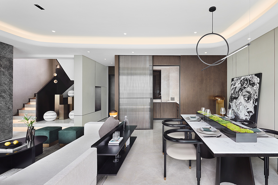 現(xiàn)代簡約風格別墅室內(nèi)設(shè)計家裝案例-餐廳 現(xiàn)代簡約風格別墅室內(nèi)設(shè)計家裝案例-餐廳