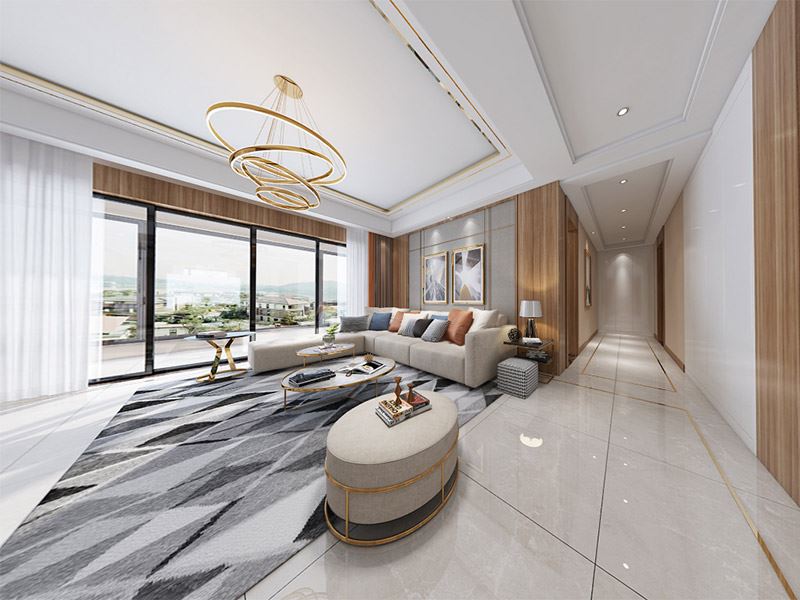 泰州市濱江國際現(xiàn)代簡約風(fēng)格平層裝修案例