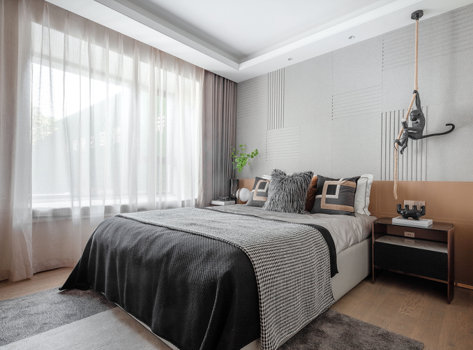 現代簡約風格室內設計家裝案例-臥室 現代簡約風格室內設計家裝案例-臥室