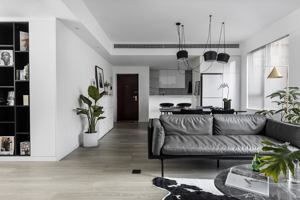 南寧市嘉和城高迪山別墅現(xiàn)代簡約風格三居室裝修案例