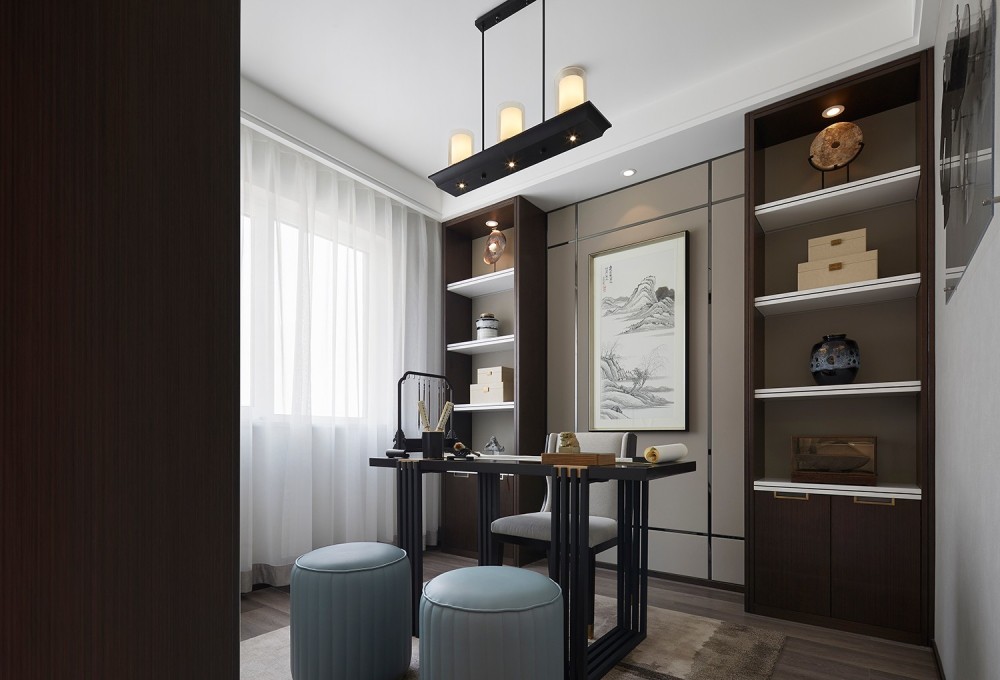 新中式風(fēng)格室內(nèi)設(shè)計家裝案例-書房 新中式風(fēng)格室內(nèi)設(shè)計家裝案例-書房