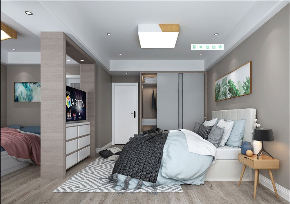 臺州市濱海灣花苑現(xiàn)代簡約風(fēng)格三居室裝修案例