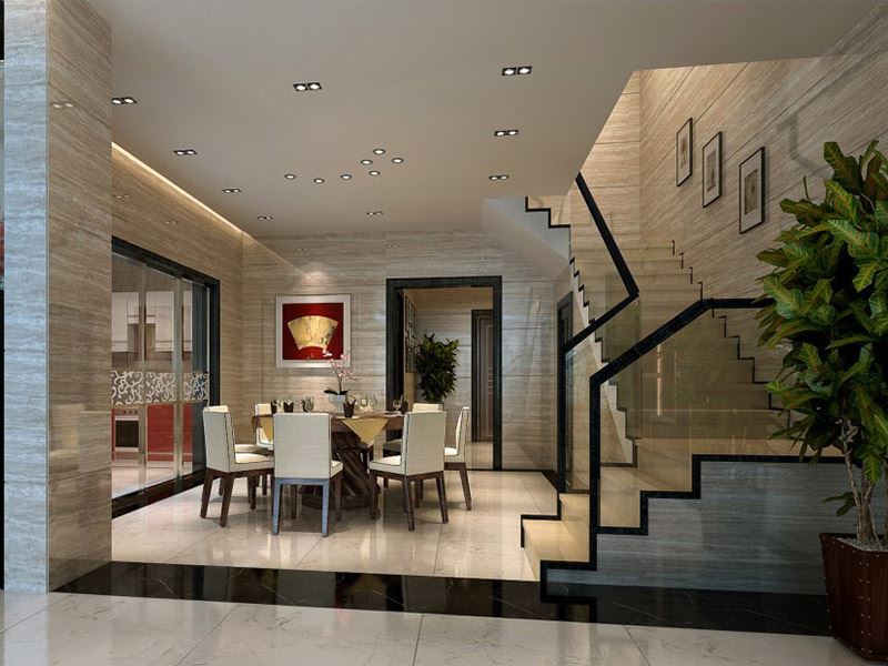 佛山市雅居樂·江畔明珠新中式風(fēng)格別墅裝修案例