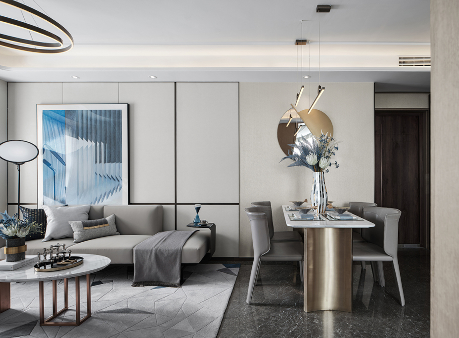 低調(diào)奢華輕奢風(fēng)格室內(nèi)家裝案例效果圖-客餐廳 低調(diào)奢華輕奢風(fēng)格室內(nèi)家裝案例效果圖-客餐廳