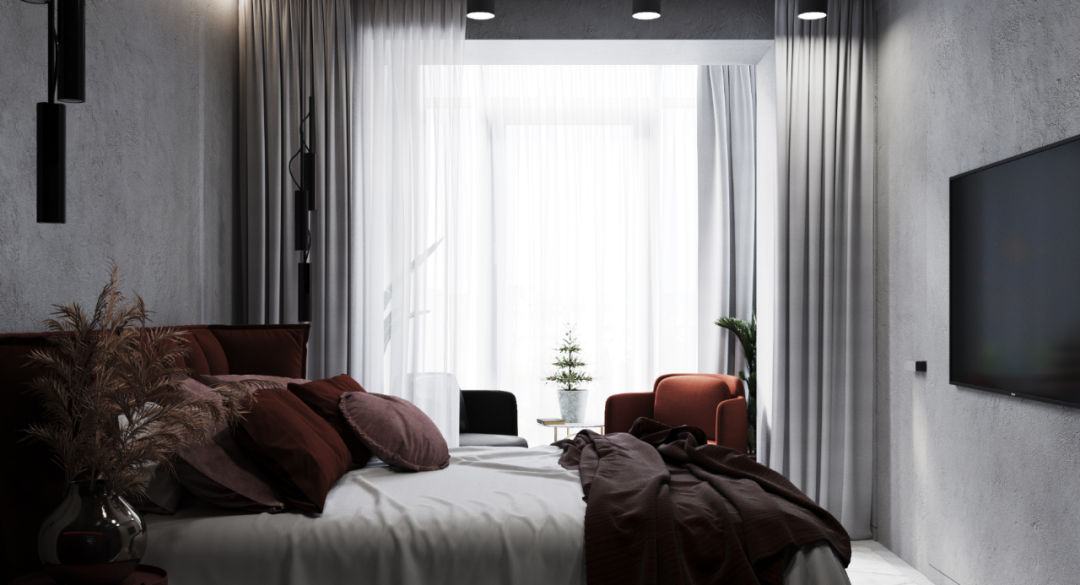 裝修案例高級(jí)灰混搭風(fēng)格室內(nèi)裝修效果圖-臥室 裝修案例高級(jí)灰混搭風(fēng)格室內(nèi)裝修效果圖-臥室