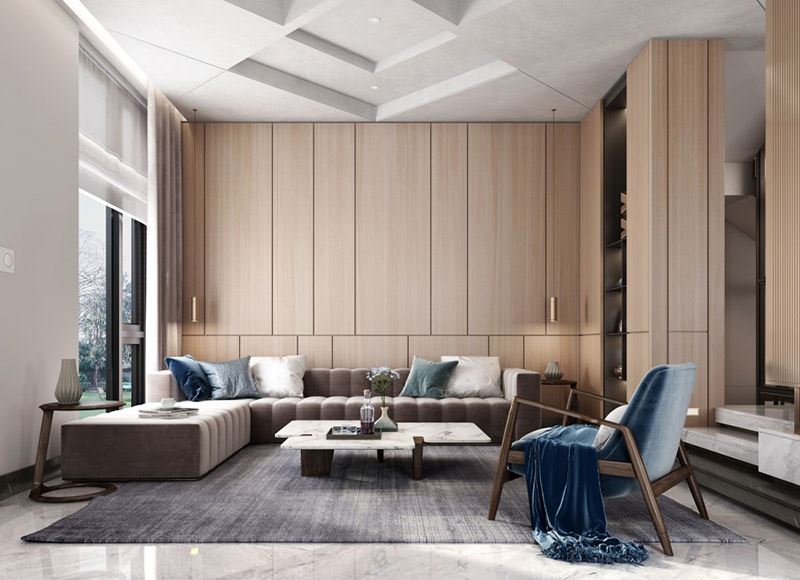 江門市文昌花園新中式風(fēng)格別墅裝修案例