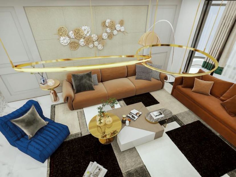 江門市東成家園輕奢風(fēng)格四居室裝修案例